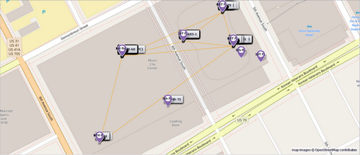 Map Tool - showing Location, Panels and Backbones