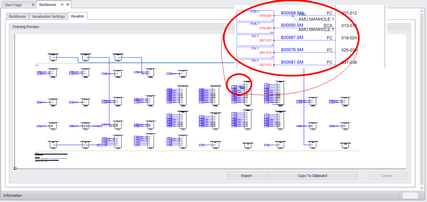 VIAS shown in the Riser visualization