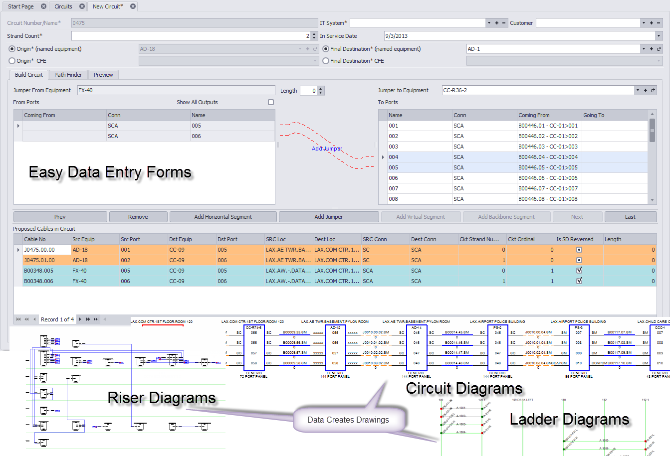 WireCAD System Design and Documentation and Cable Management Software